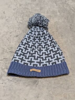 Columbia Thermal Reflective Pom Beanie Winter Hat One Size Blue